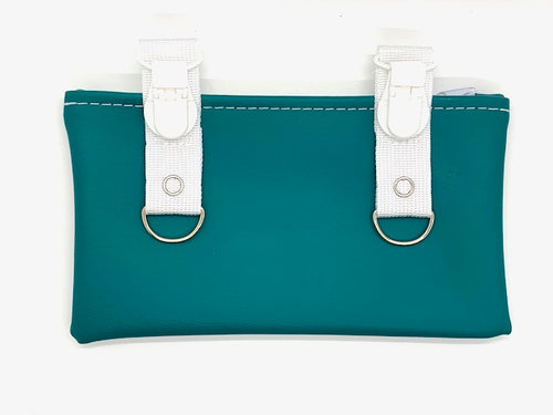 Klipsee Kase -Teal with White Straps