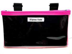 Klipsee Kase - Hot Pink with Black Straps
